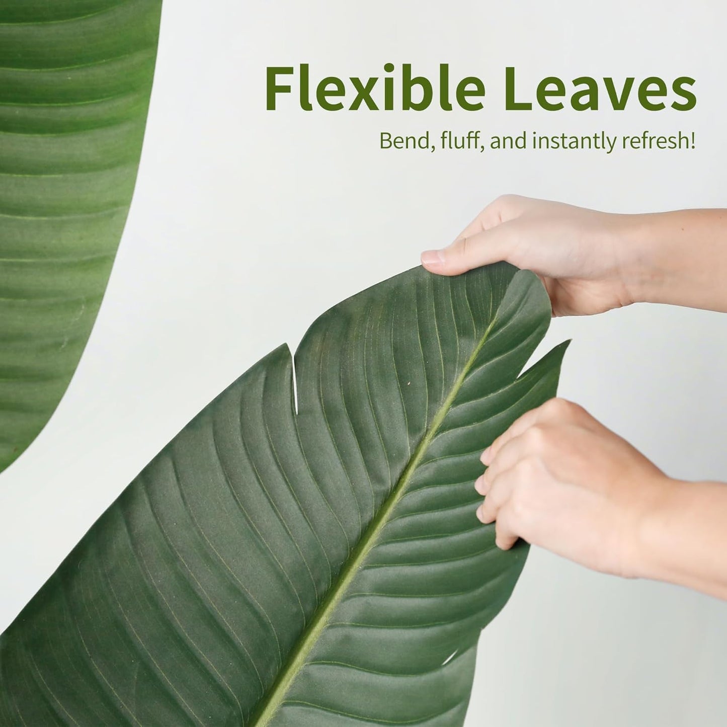 Worth Garden 59in Artificial Bird of Paradise Plant 4.9ft, Set of 2 Faux Tropical Trees for Living Room and Office Décor, Perfect for Indoor and Outdoor Greenery