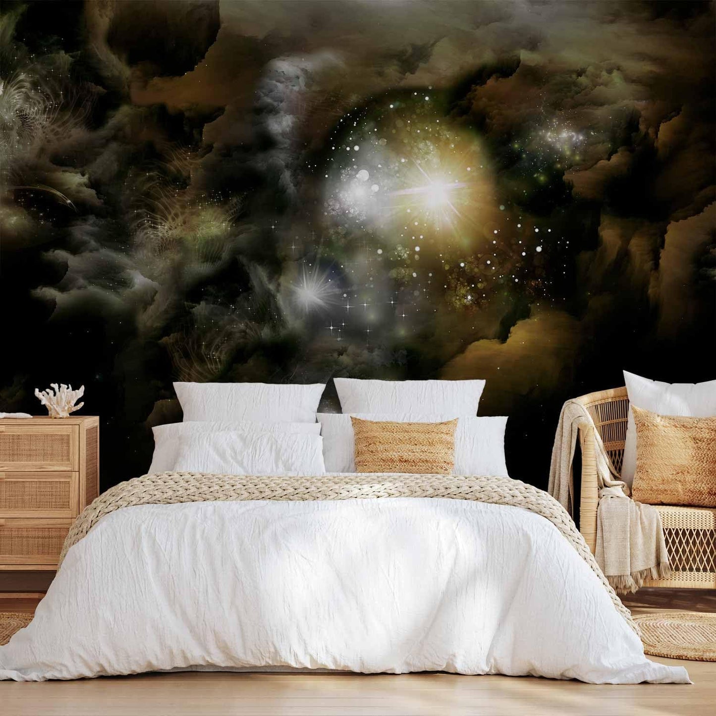 artgeist Premium Wall Mural Cosmos Galaxy 197x138 in - Non-Woven Wallpaper Fleece Wall Decor Photo Print Picture Image Design Home n-A-0027-a-b