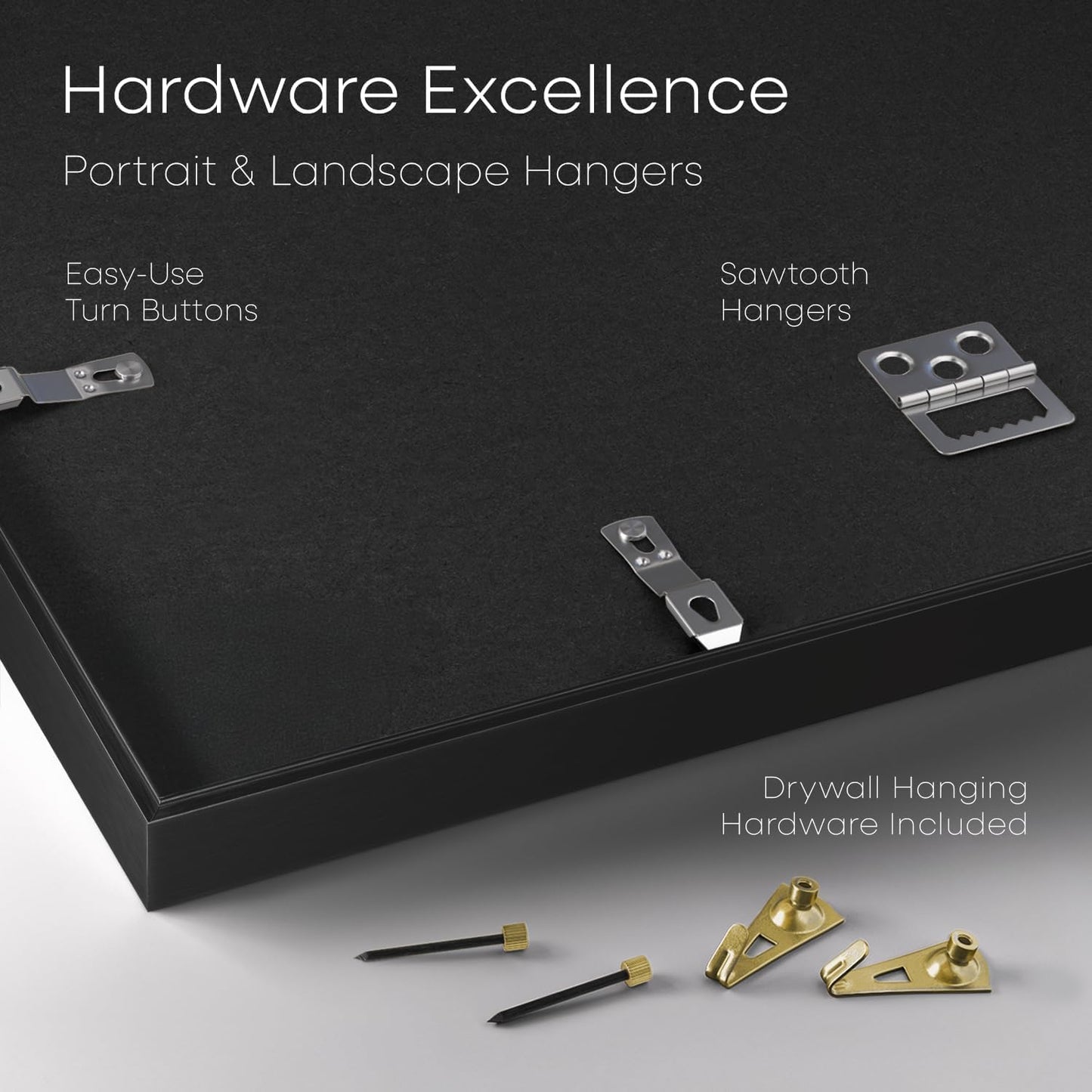 Homeforia 5.5 x 8.5 Business License Frame Black, High End Metal 5.5x8.5 Certificate Frames, 8.5x5.5 Document Frames for Wall or Tabletop, 5.5 by 8.5 Picture Frames, Tempered Glass, Wall Kit, Set of 1