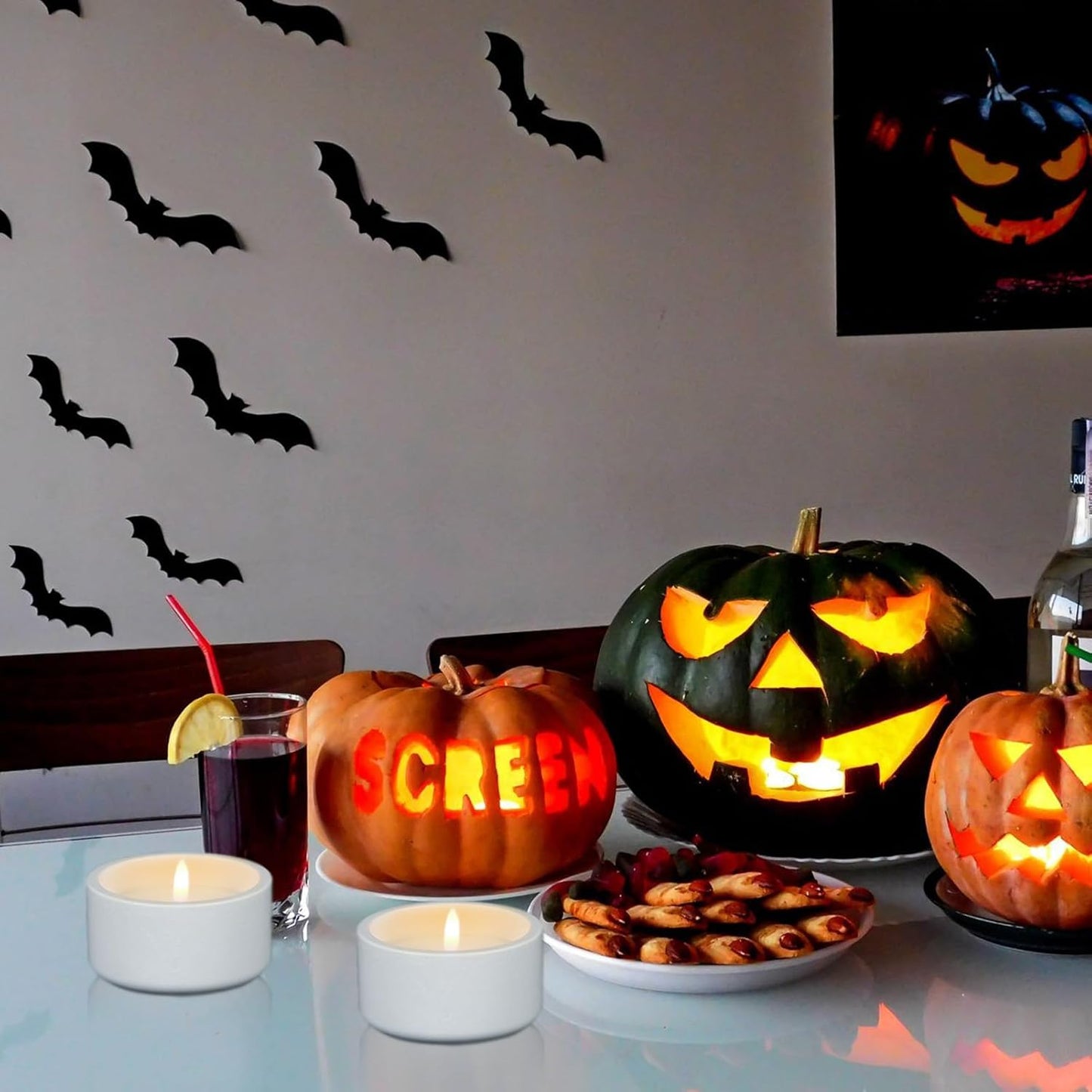 GenSwin White Flameless Pillar Candles with Timer, 2 Pack LED Flickering Candles with Concrete Holder and Real Wax Imitate Scented Candle Shaped for Wedding Homer Decor