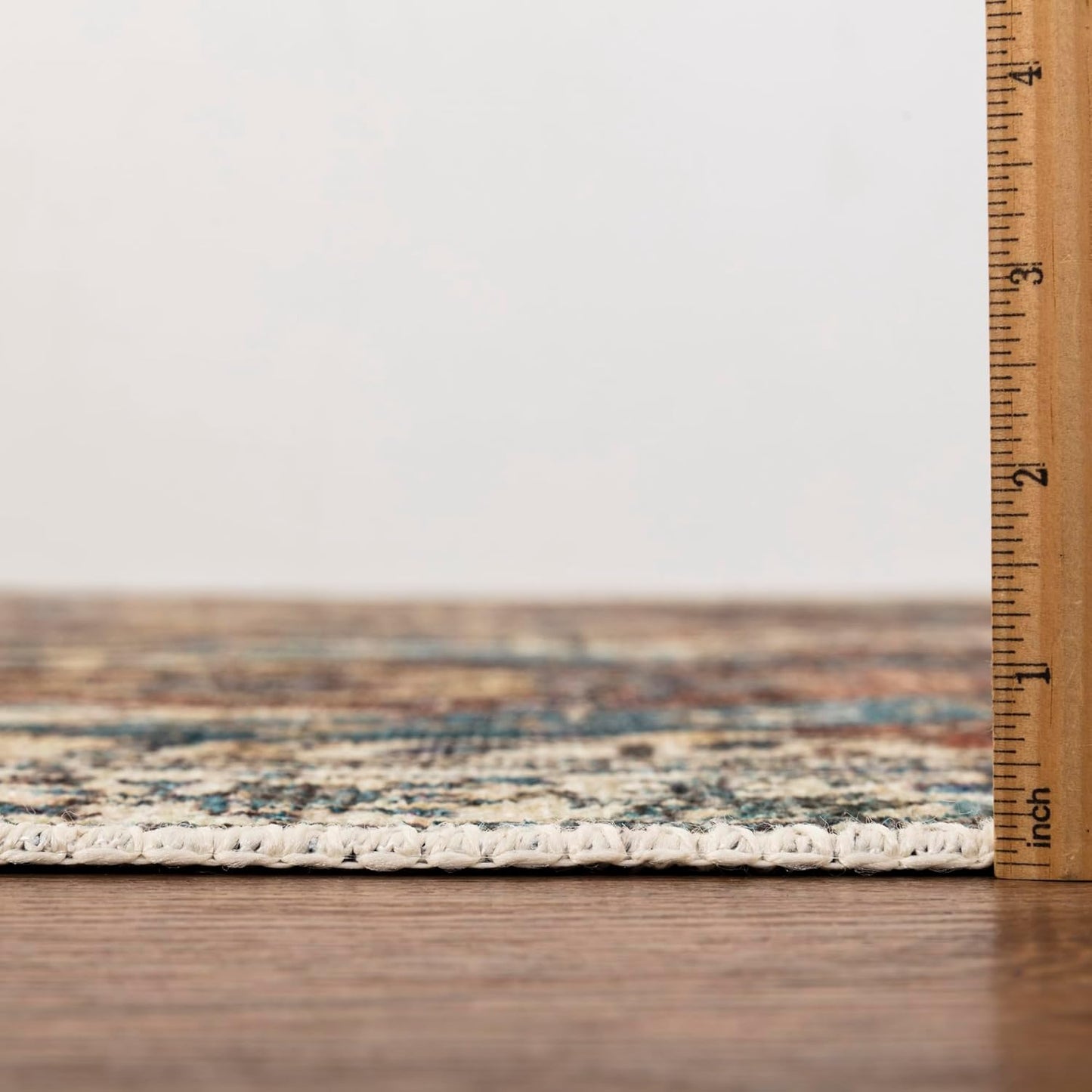 Keen Home Design 9x12 Rug - Machine Washable Area Rug with Non-Slip Backing, Ideal for Living Room, Dining Room, Bedroom - Vintage, Easy Clean, Durable, Low Pile Rug - (9' x 12')