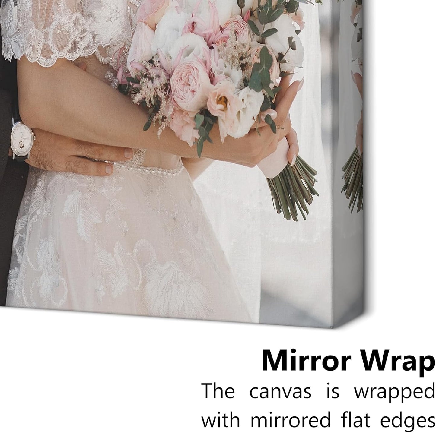Personalized Custom Canvas Prints with Your Photos & Text, Customized Picture Print, Transform Own Images Into Framed Wall Art Digitally Printed Photo to Canvas, Keepsakes Gifts for Family 30x20’’