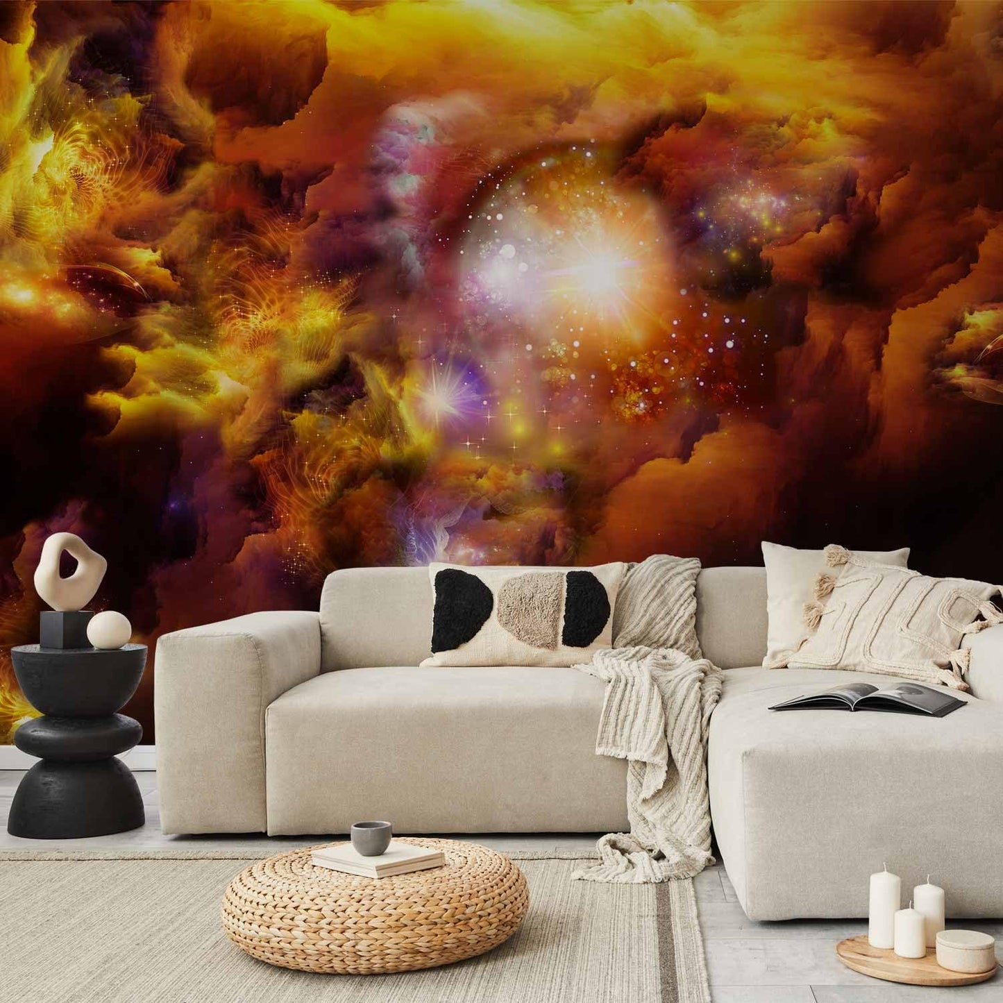 artgeist Premium Wall Mural Cosmos Galaxy 79x55 in - XXL Non-Woven Wallpaper Fleece Wall Decor Photo Print Picture Image Design Home n-A-0027-a-d