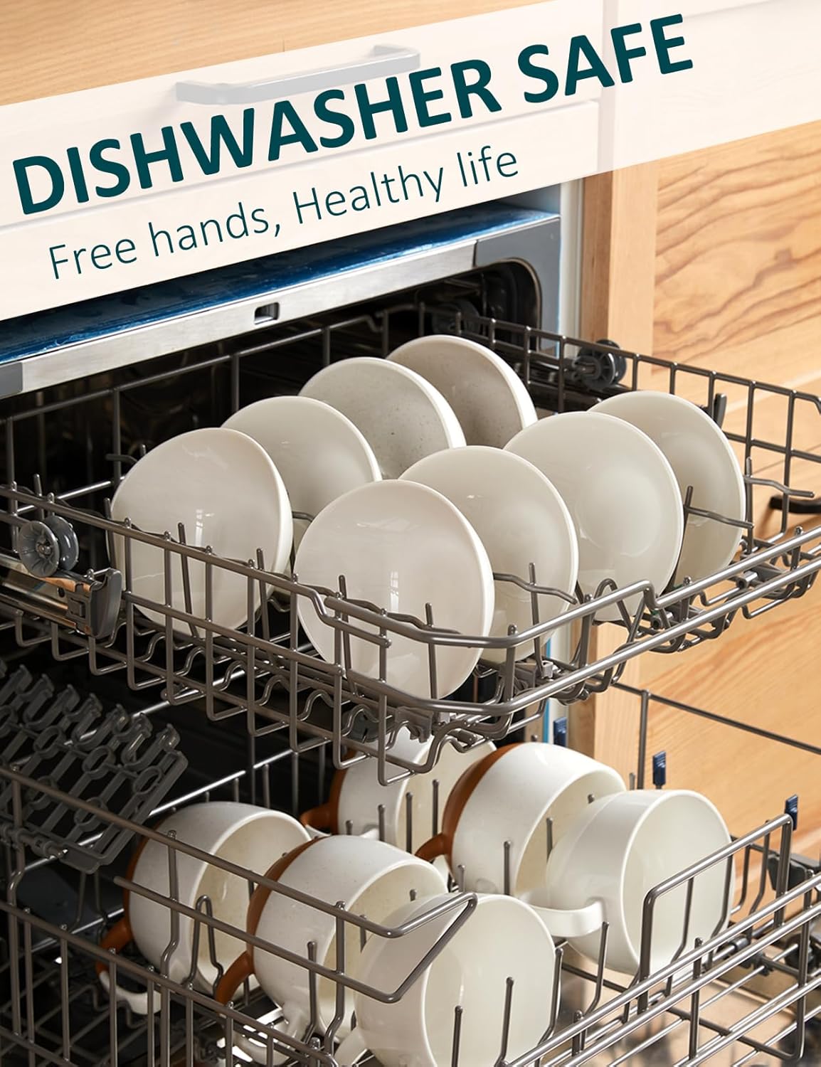 Teocera 5 Inch Porcelain Small Bowls Set, 6 Ounce small serving bowls for Dessert, Ice Cream, Snack, Dipping, Side Dishes, Microwave & Dishwasher Safe- White