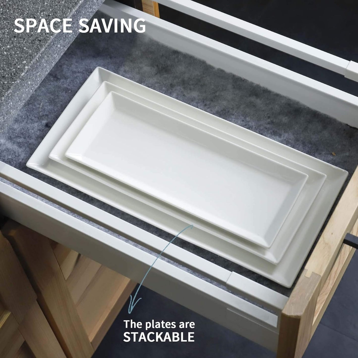 Sweese 2-Pack Porcelain Oval Serving Platters, White High-Grade Durable Professional, White nan 3.0 Count