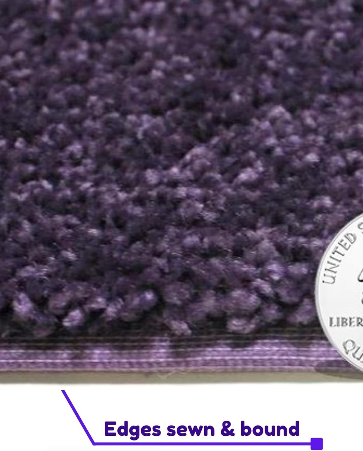 KOECKRITZ Soft and Colorful Kids Classroom Area Rugs (Passes Flammability Pill Test) Many Sizes and Bright Colors to Select from (6' Round, Eggplant)