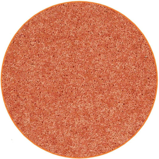 KOECKRITZ Soft and Colorful Kids Classroom Area Rugs (Passes Flammability Pill Test) Many Sizes and Bright Colors to Select from (9' Round, Tangerine)