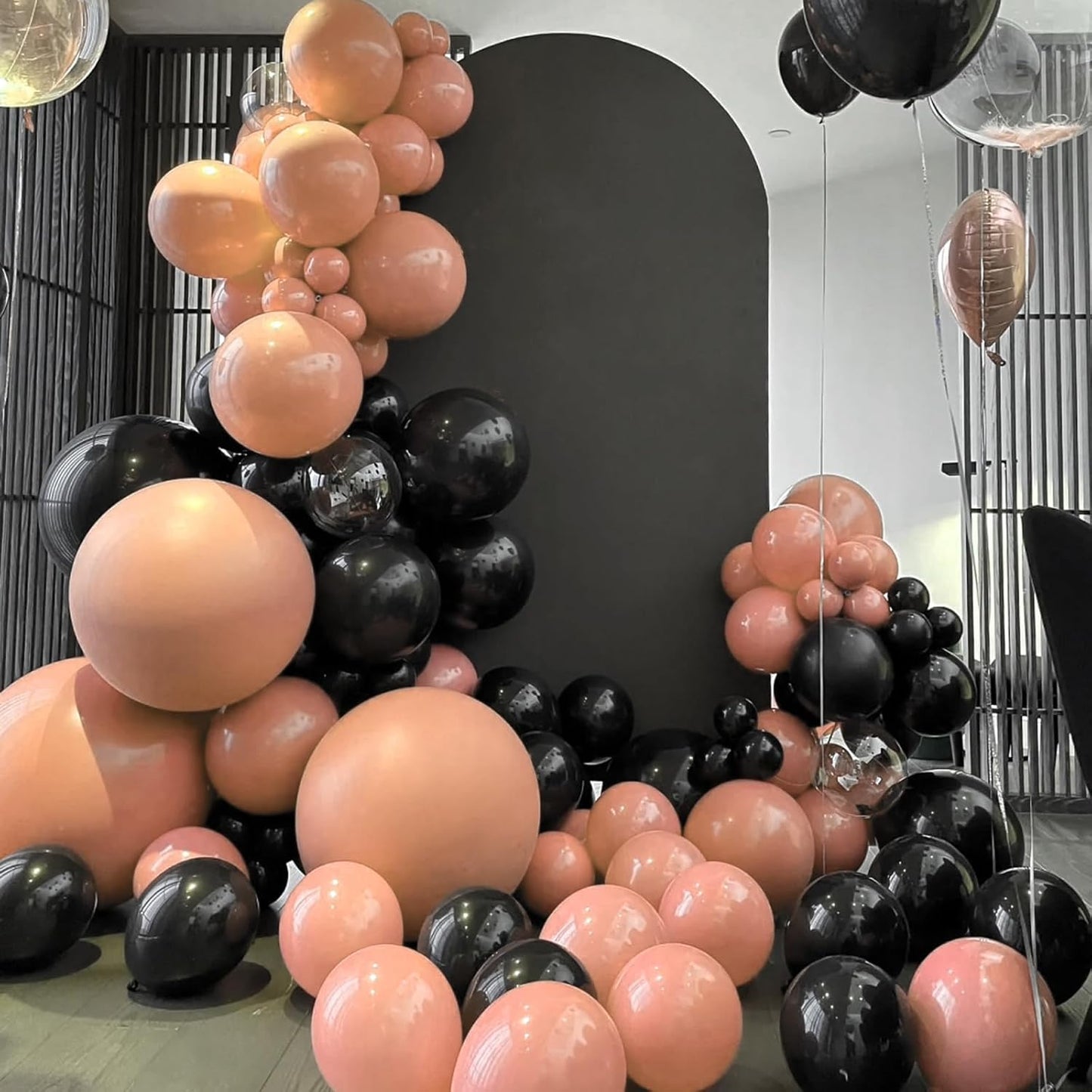 130pcs Peach Balloons Different Sizes 18" 12" 10" 5" Pastel Orange Latex Balloon Garland Arch Kit for Birthday Baby Shower Graduation Wedding Gender Reveal Anniversary Party Decorations