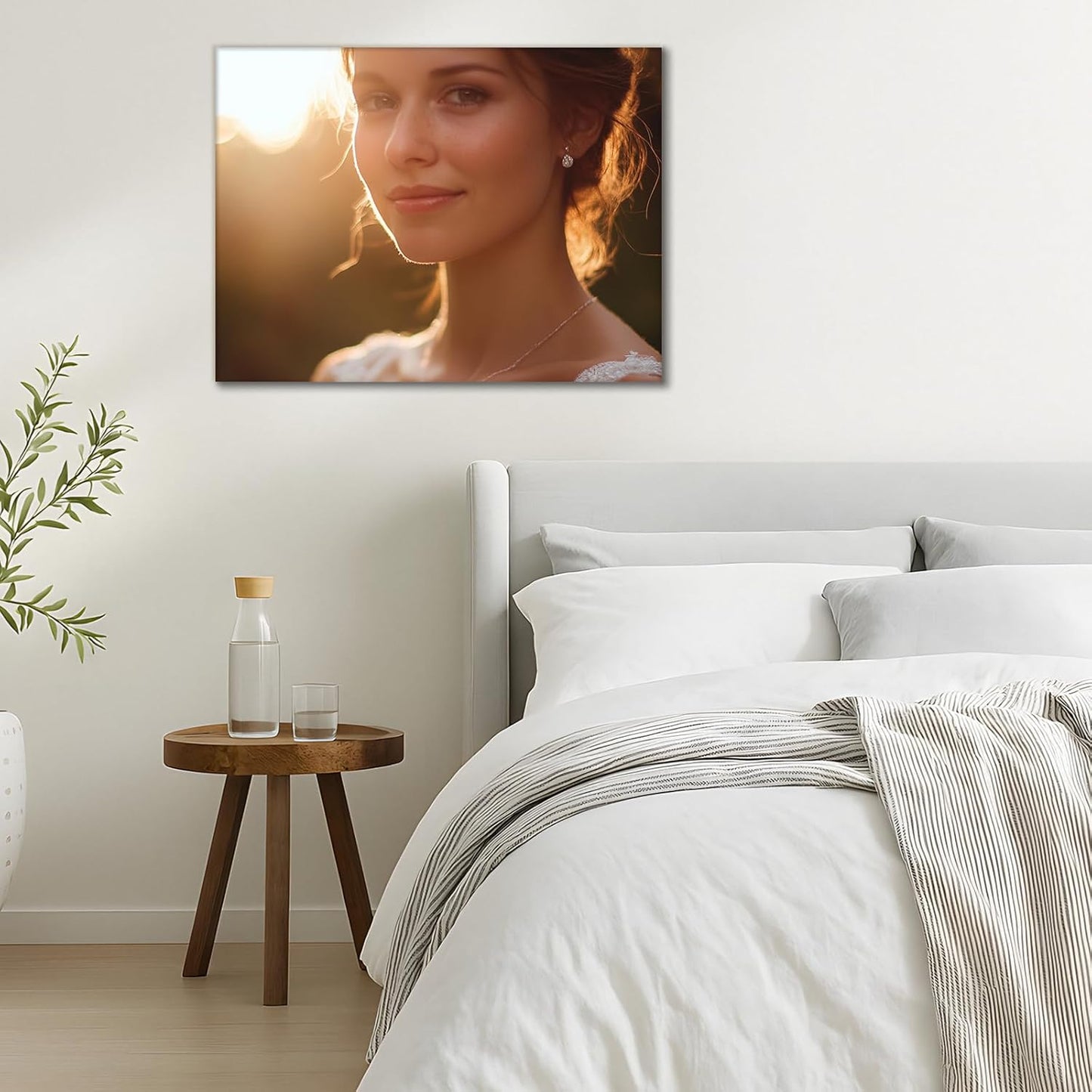 Personalized Pictures with Photos Custom Poster Wall Art Prints Customize Canvas Wall Picture Framed Prints for Living Room Wall Art 16x24in