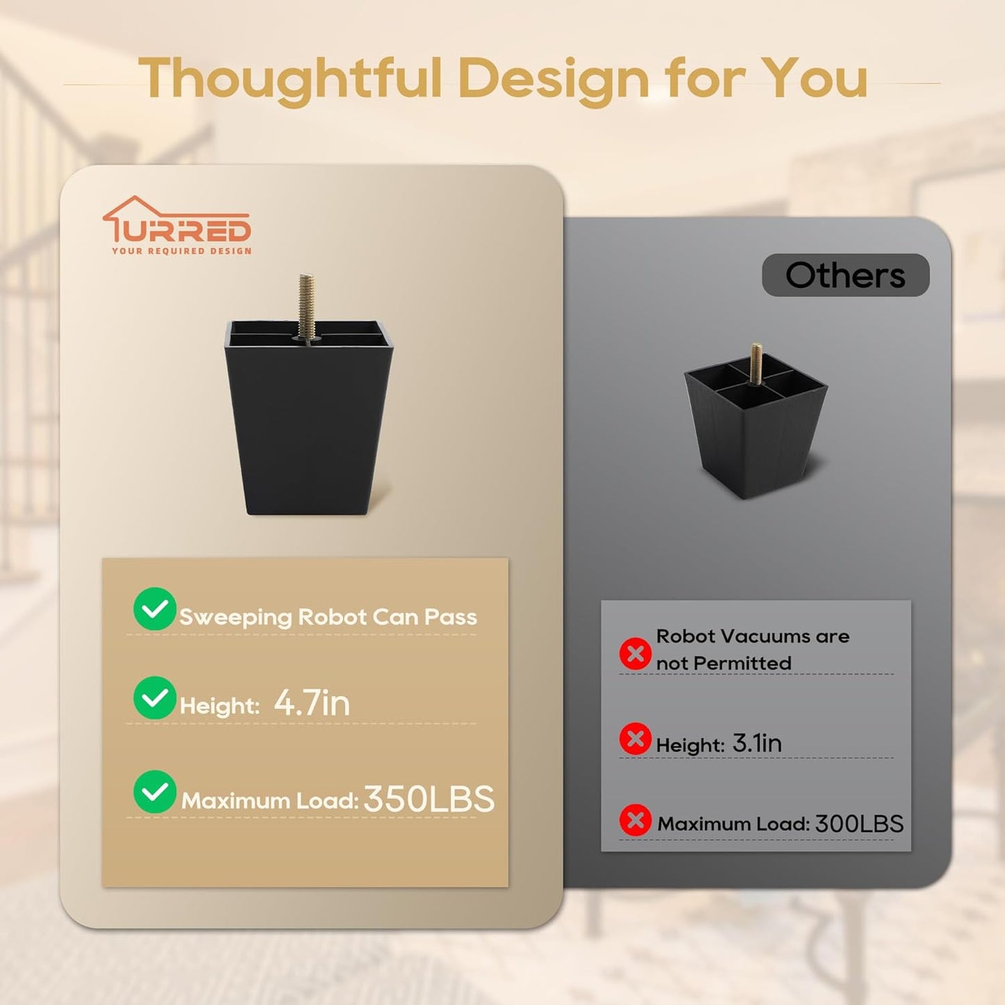 URRED Modular Sectional Sofa Comfy Cloud Couch, Modern Chenille Sofa Sleeper Deep Seat Couches with Ottoman/Pillows for Living Room (Yellow, 82.6''- 2 Ottomans)