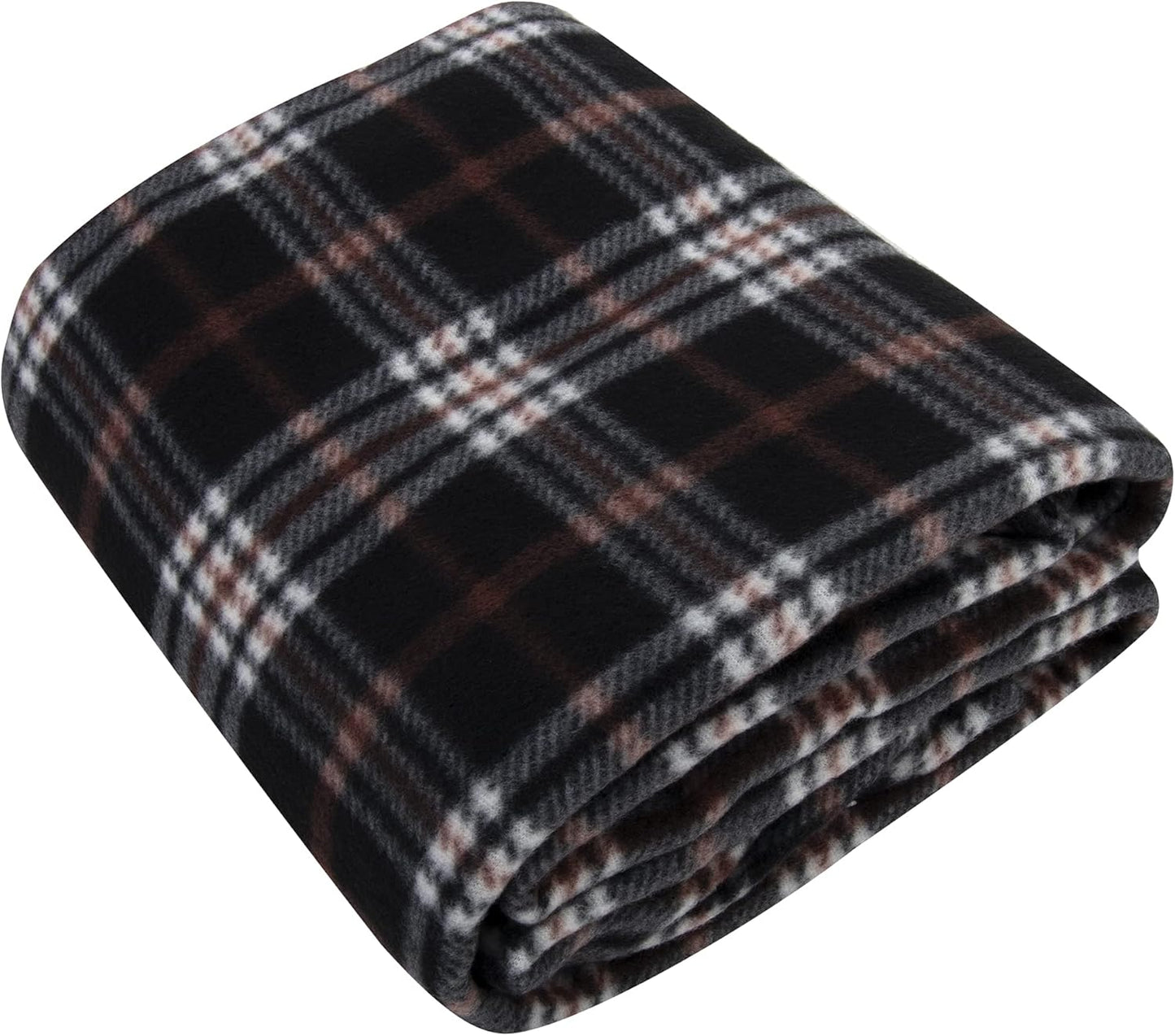 50x60 Throw Blankets, Plaid Fleece Throw Blankets for Bedroom, Couch, Livingroom, Chair, Pets, Outdoors