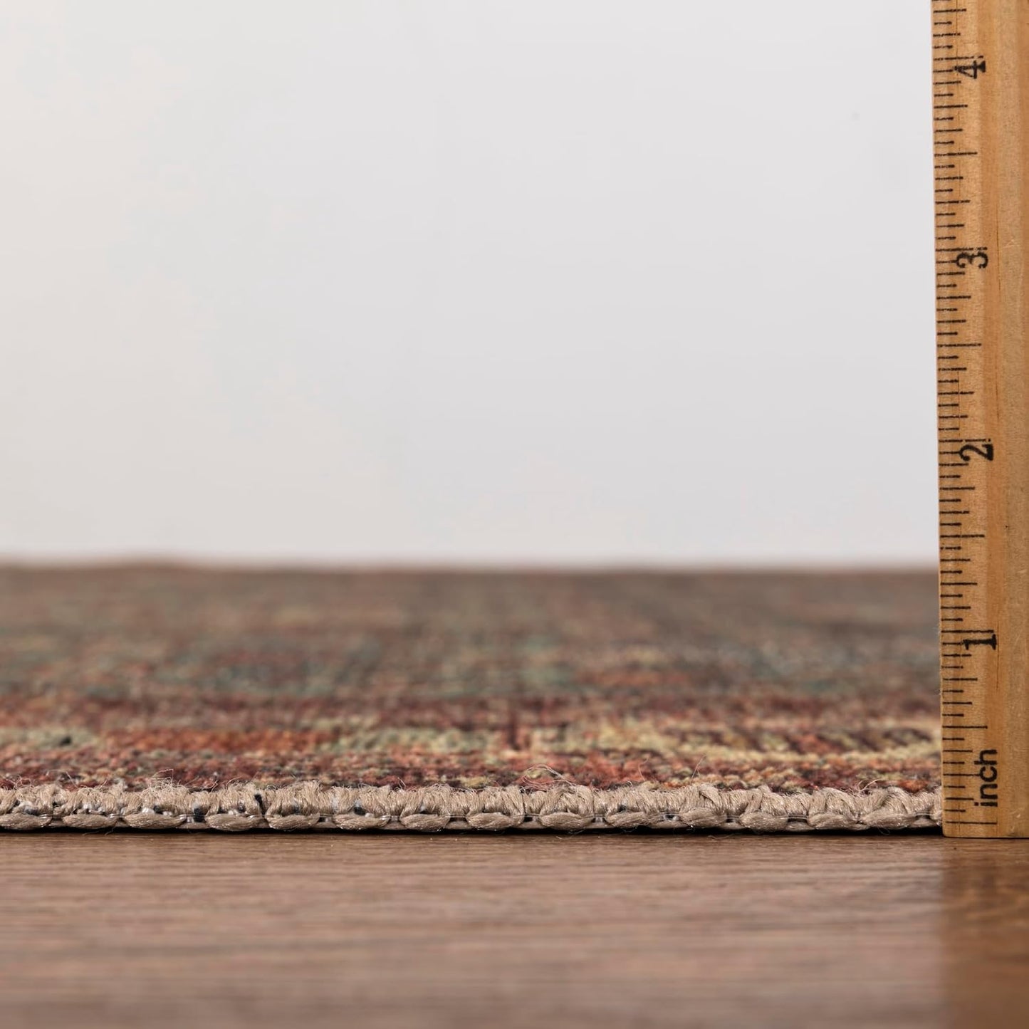 Keen Home Design 4x6 Rug - Machine Washable Area Rug with Non-Slip Backing, Ideal for Living Room, Dining Room, Bedroom - Vintage, Easy Clean, Durable, Low Pile Rug - (4' x 6')