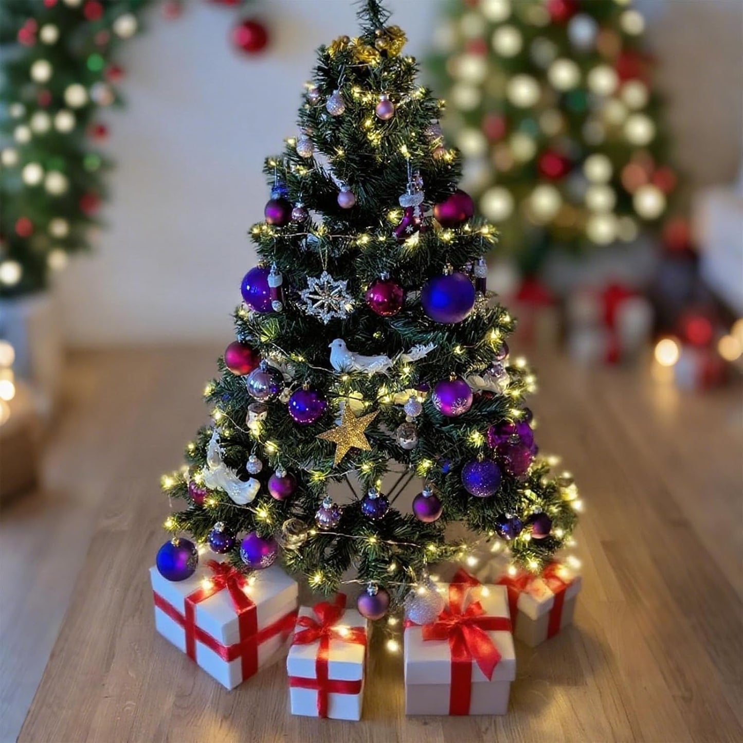 Star Lights with Battery Operated - LED Fairy String Lights for Indoor Outdoor, Waterproof Star Twinkle Lights for Bedroom Tent Loft Bed Patio Party Wedding Holiday Camping Decor