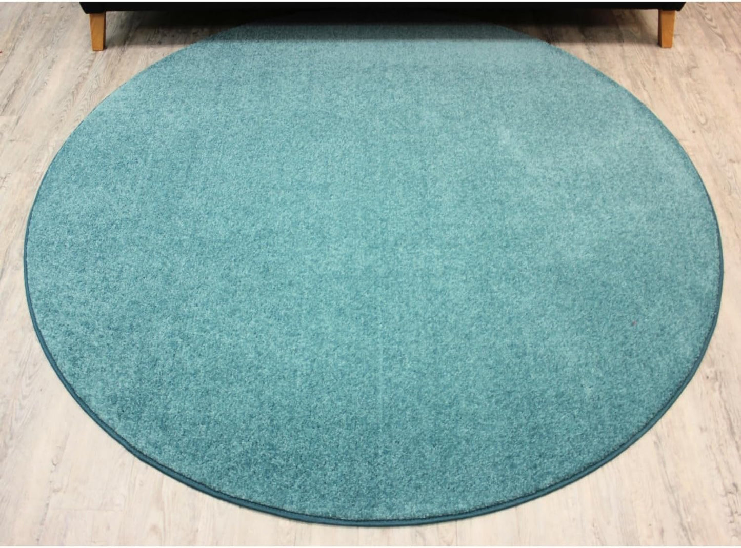 KOECKRITZ Soft and Colorful Kids Classroom Area Rugs (Passes Flammability Pill Test) Many Sizes and Bright Colors to Select from (5' Round, Surf)