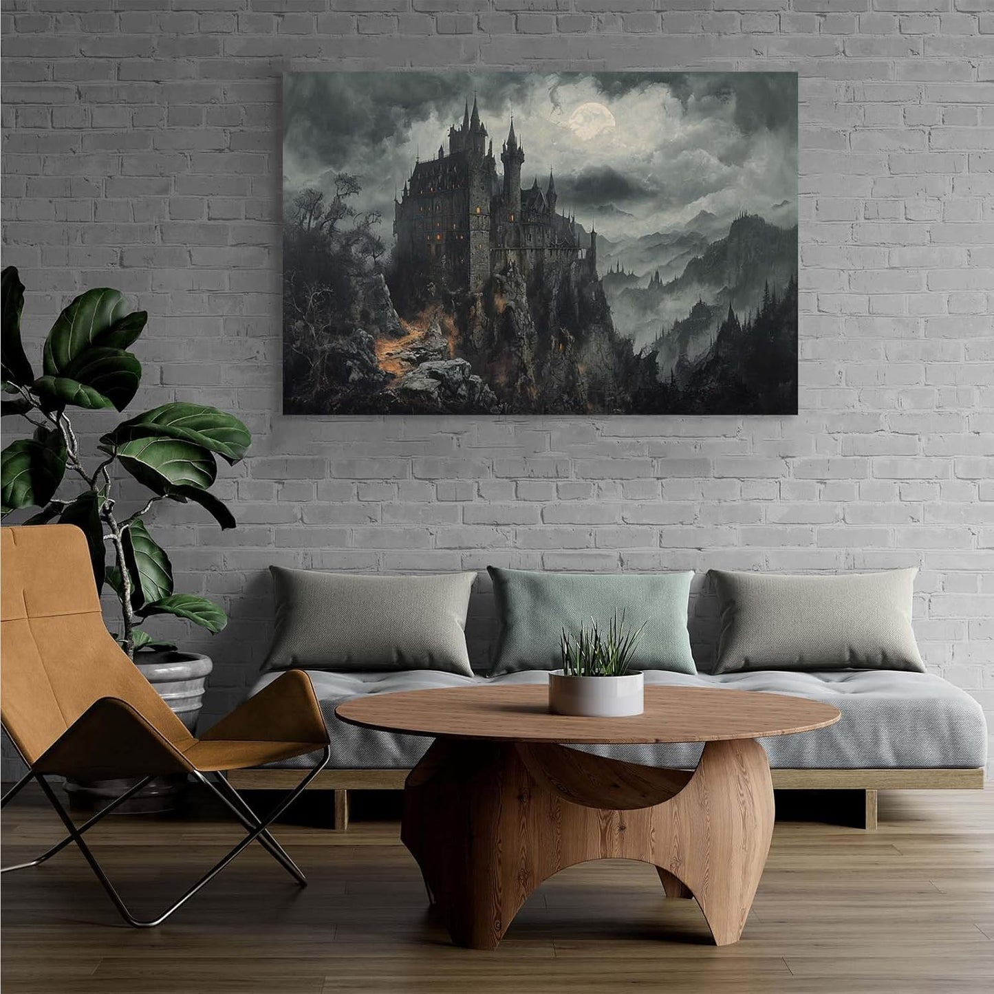 JFHCQJPK Vintage Castle Poster Dark Academy Victorian Gothic Castle Wall Art Poster Moody Mystical Art Print Suitable for Home Living Room Bedroom20x30in Frameless