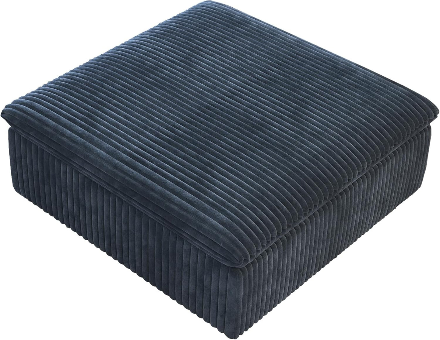 Modern Down Filled Sigle Middle Seat, Cloud Modular Sectional Sofa, Contemporary American Wide Deep Seat Couches for Living Room Apartment and Bedroom,No Assembly Required,Blue