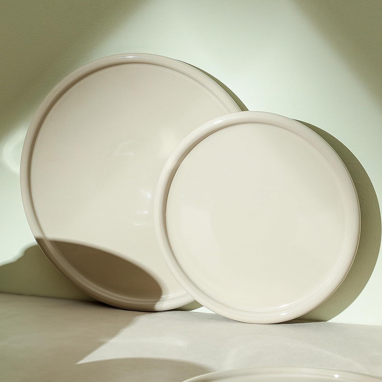 Stone Lain Eden 4-Piece Dinner Plate Set Stoneware, Beige