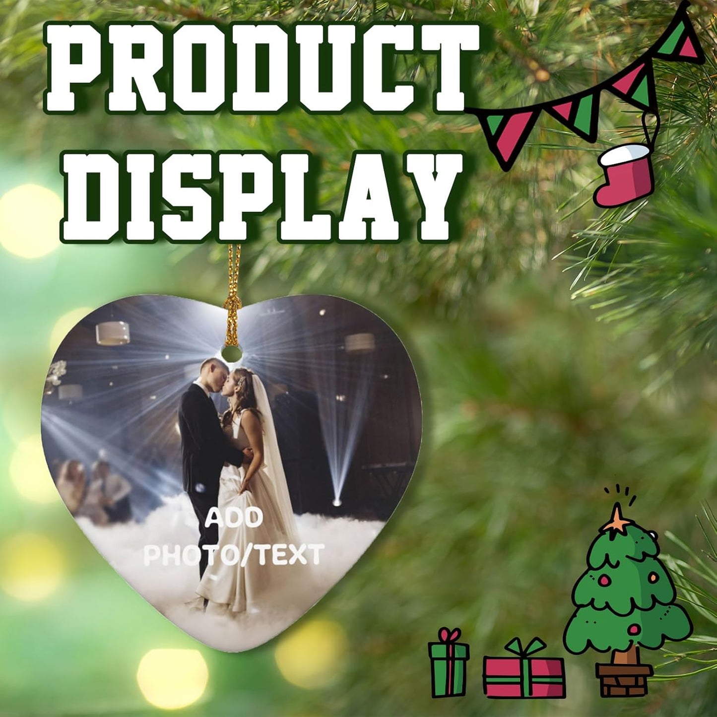 Personalized Christmas Ornaments 2025 Custom Ornament Xmas Photo Ornament Customized Gifts Round