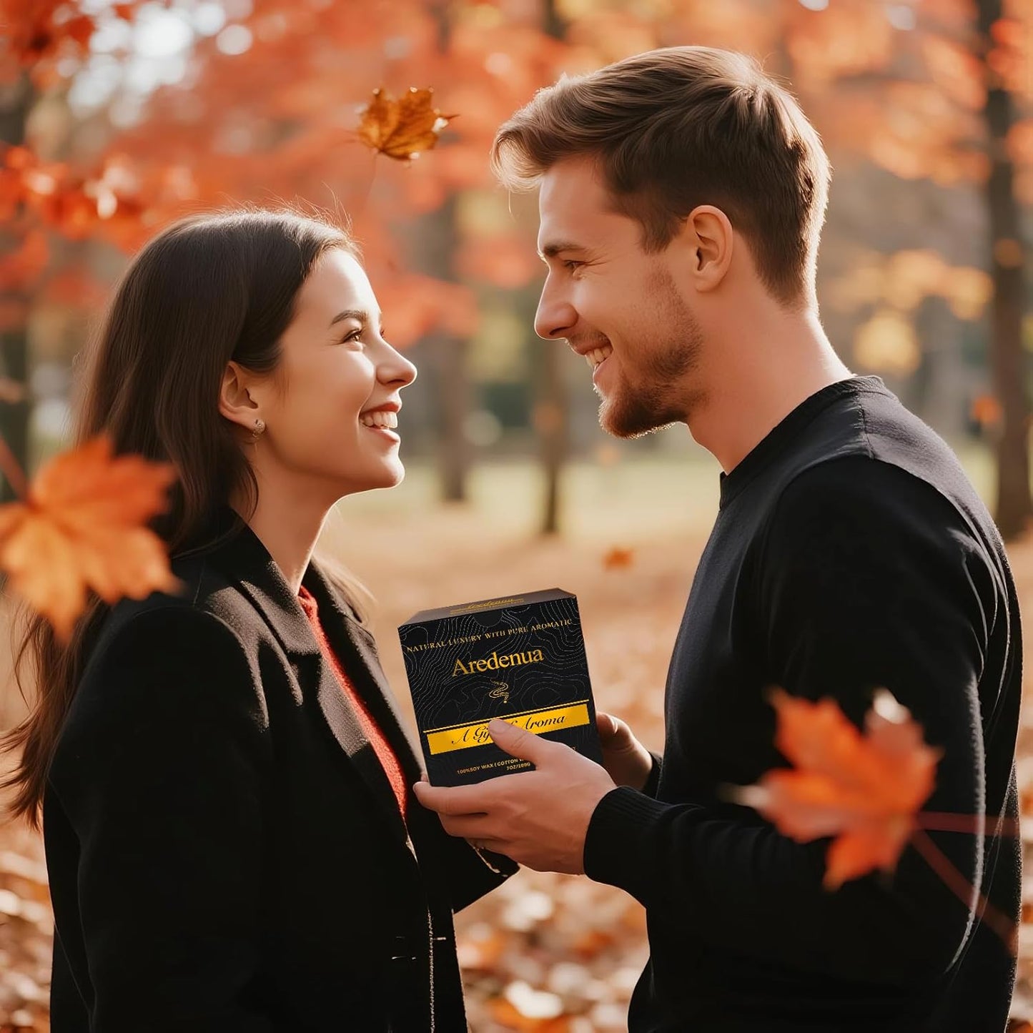 Fall Candles - Apples & Cinnamon Candle | Apple Scented Candles, Thankingsgiving Candle for Autumn, 7 OZ Soy Candles for Home Scented - Fall Gifts for Women Men