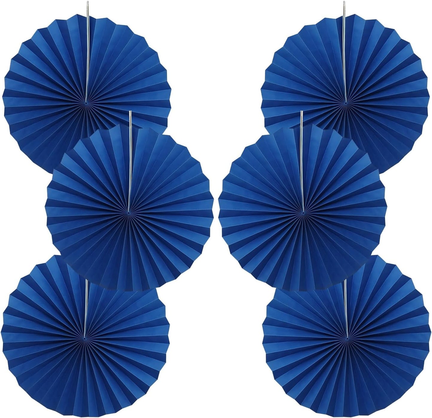 BARTHEW Blue Birthday Decorations,DIY Blue Paper Fans Hanging Decoration ,Party Decorations for Adults 16in, Royal Blue Birthday Decorations,Baby Shower Decorations 30 Color DIY Set (Navy Blue)