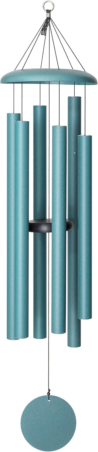 Corinthian Bells by Wind River - 50 inch Patina Green Wind Chime for Patio, Backyard, Garden, and Outdoor Decor (Aluminum Chime) Made in The USA