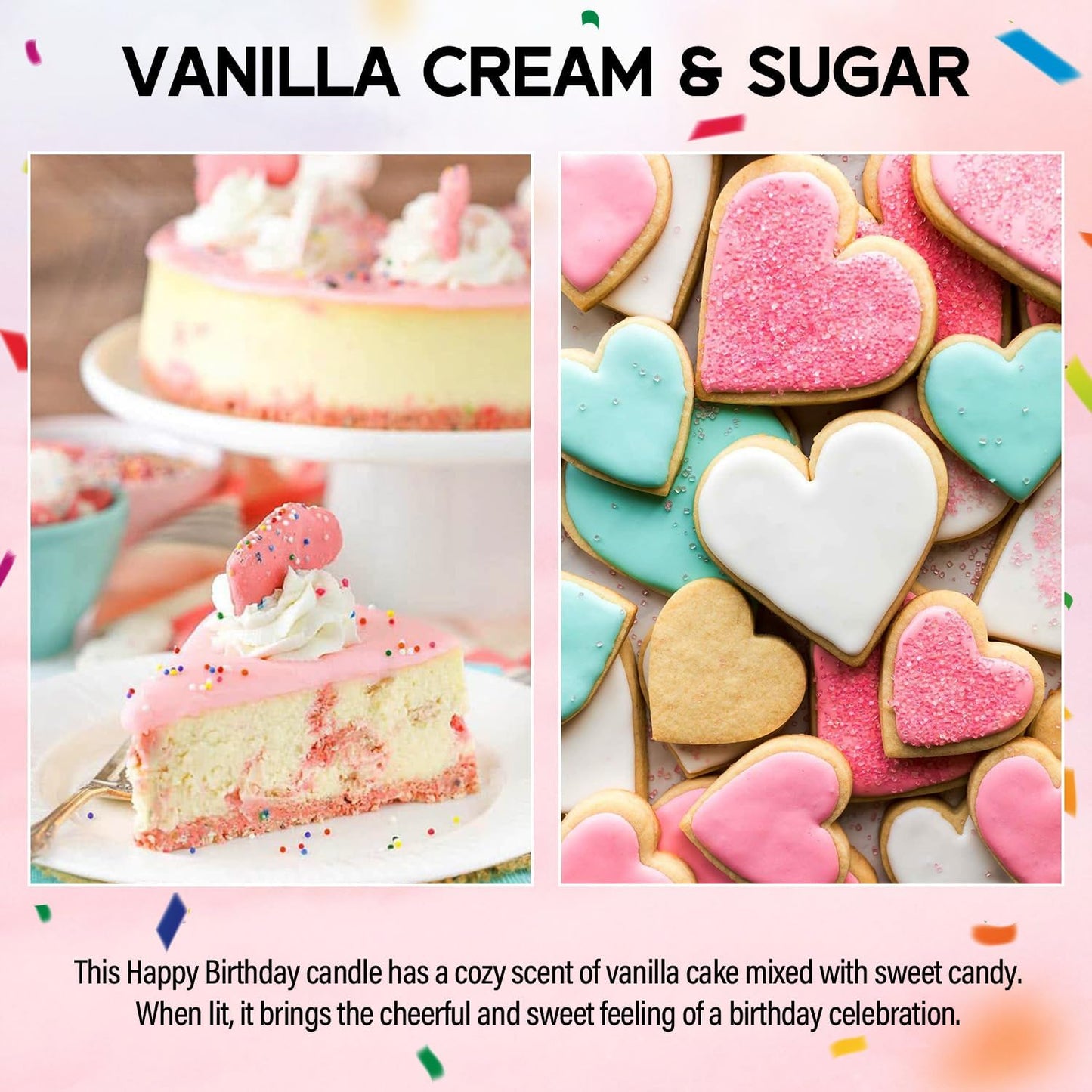 30th Birthday Candles Gifts for Women- 9 oz Happy Birthday Candle with Vanilla Birthday Cake Scent, Gifts for Women & Men, Friendship Ideas