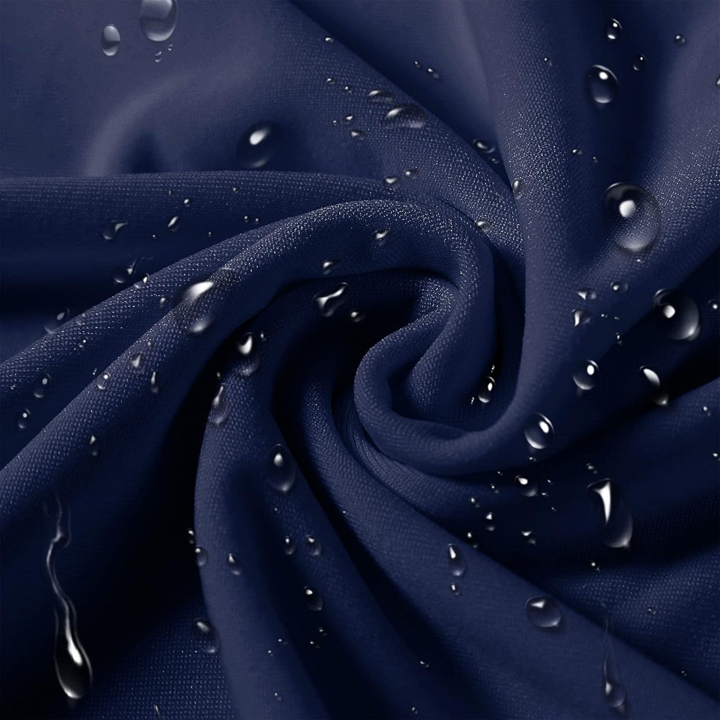 SUPERO Navy Chair Cover, 12PCS Stretch Waterproof Polyester, Protector Chair Cover for Party, Banquet, Wedding Event, Hotel, Universal Fit