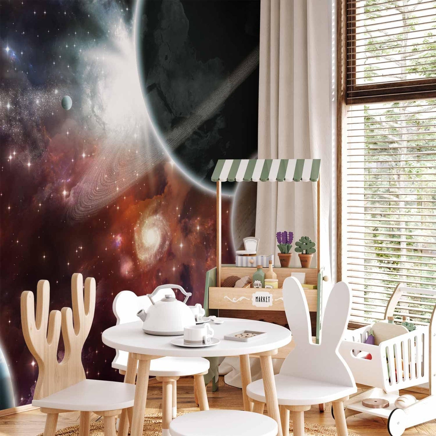 artgeist Premium Wall Mural Cosmos Galaxy 79x55 in - XXL Non-Woven Wallpaper Fleece Wall Decor Photo Print Picture Image Design Home 10110905-32
