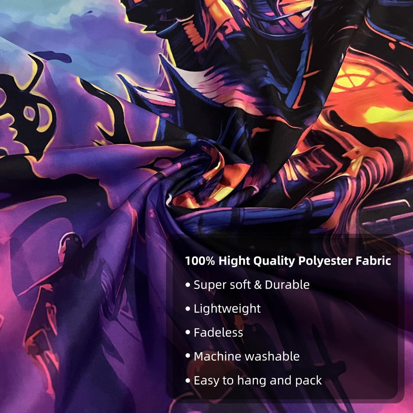 OSVINO Blacklight Halloween Castle Tapestry 90"x70" Pumpkins Ghosts Background Bedroom Aesthetic Hippie Room Decor Glow in The Dark Wall Poster for Halloween Easter