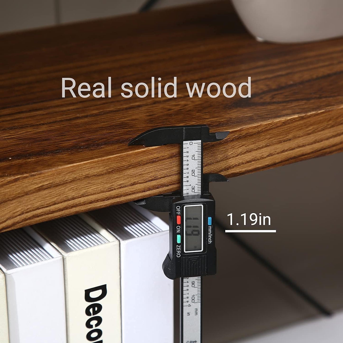 Solid Wood Bookshelf, 4-Tier Rustic Vintage Industrial Etagere Bookcase, Open Metal & Wood Vintage Book Shelf, Retro Brown