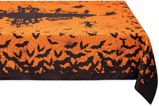 YiHomer Halloween Silhouettes Tabletop for Halloween Decorations, Dinner Parties and Scary Movie Nights, Horror Night, Tablecloth, 60 x 84 Rectangle