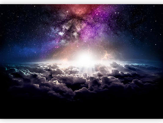 artgeist Wall Mural Galaxy 177x124 in - Non-Woven Wallpaper Fleece Wall Decor Photo Print Picture Image Design Home Mural Cosmos Sky Star Cloud Purple i-A-10009-a-a