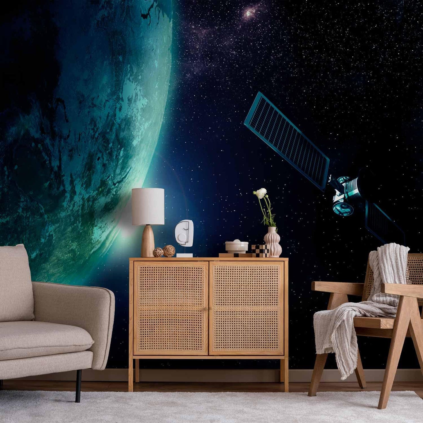 artgeist Premium Wall Mural Cosmos Galaxy 79x55 in - XXL Non-Woven Wallpaper Fleece Wall Decor Photo Print Picture Image Design Home n-B-0007-a-c