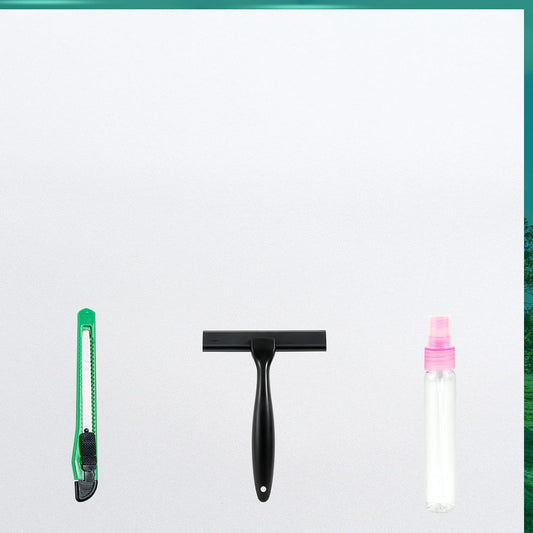 Frosted Glass Window Film with Tools,Reusable Window Privacy Film,Static Clings Window Film Kit for Home Bathroom and Office. (White, 35.4Inch×78.7Inch)