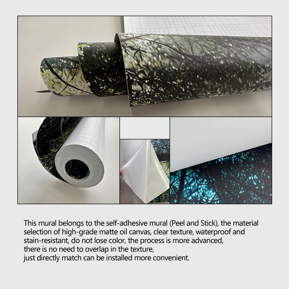 Landscape Lake Waterfall Wall murals Peel and Stick Wallpaper for Bedroom Living Room - 108"x157"