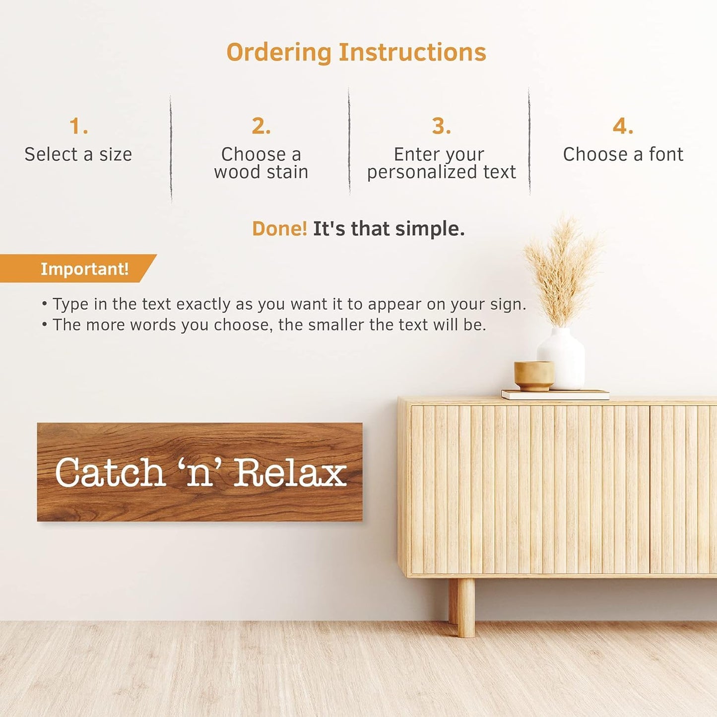 Custom Wood Signs Personalized | Farmhouse Decor | Personalized Signs | Personalized Rustic Wood Signs | Father's Day Gift | Custom Sign | Ready to Hang! (12x24 Inches)