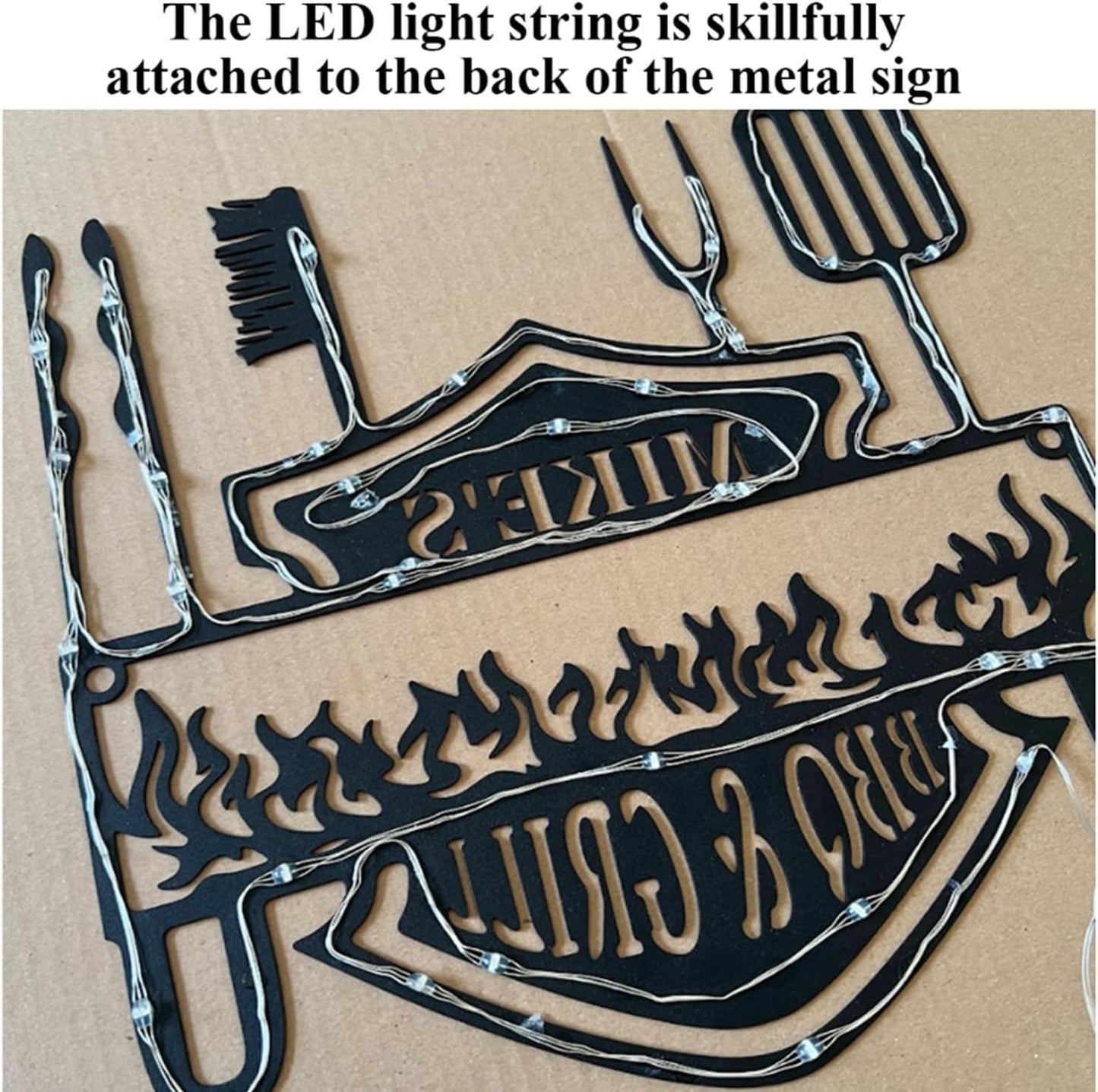 Hockey LED Metal Wall Art – Sports Custom Name Sign Light Up with Helmet and Sticks, Ice Hockey Room Decor for Players, Fans, Coaches