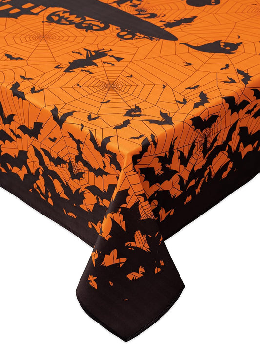 YiHomer Halloween Silhouettes Tabletop for Halloween Decorations, Dinner Parties and Scary Movie Nights, Horror Night, Tablecloth, 52 x 52 Square
