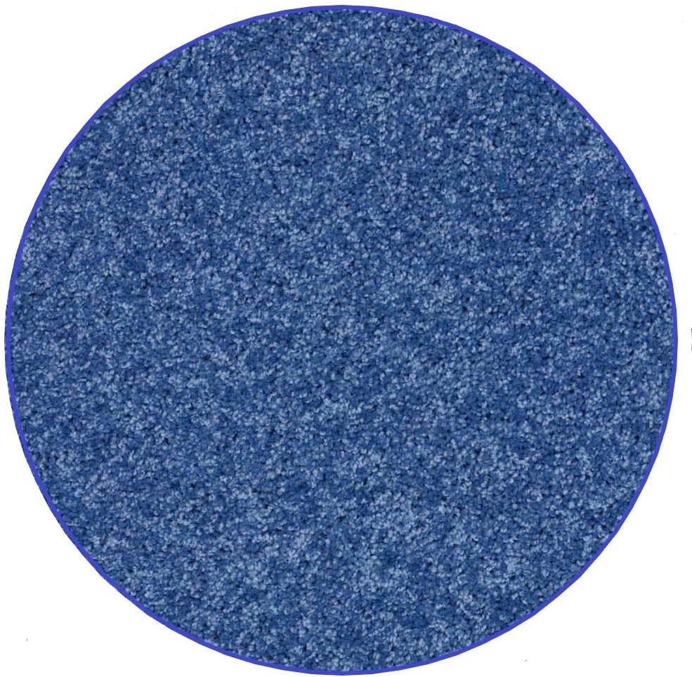 KOECKRITZ Soft and Colorful Kids Classroom Area Rugs (Passes Flammability Pill Test) Many Sizes and Bright Colors to Select from (10' Round, Royal)