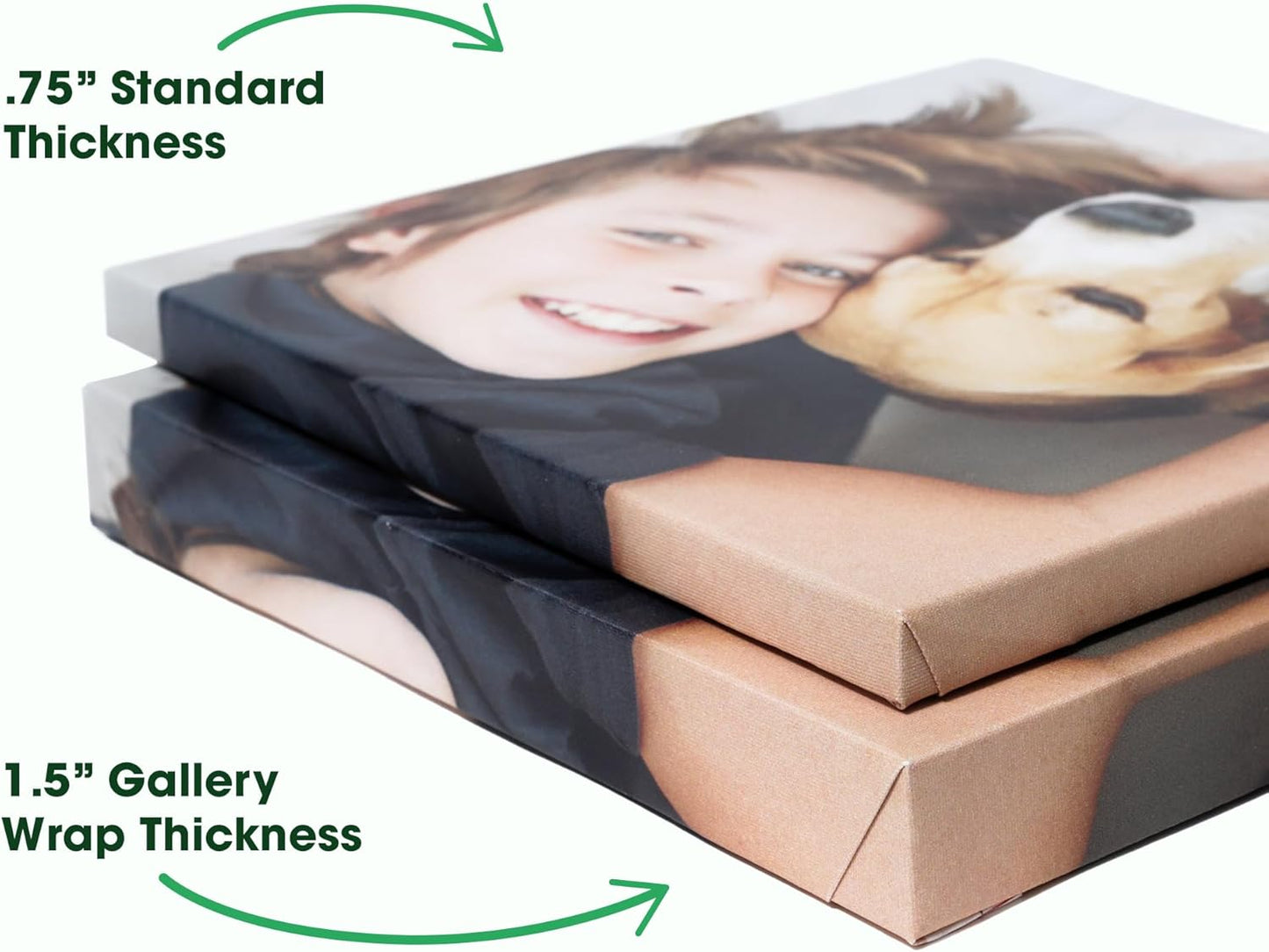 BuildASign Custom Canvas Prints with Your Photos – Personalized Picture To Canvas Wall Art, Perfect for Home Decor, Gifts & Keepsakes, Ready to Hang (16" L x 20" W x 1.5”D)