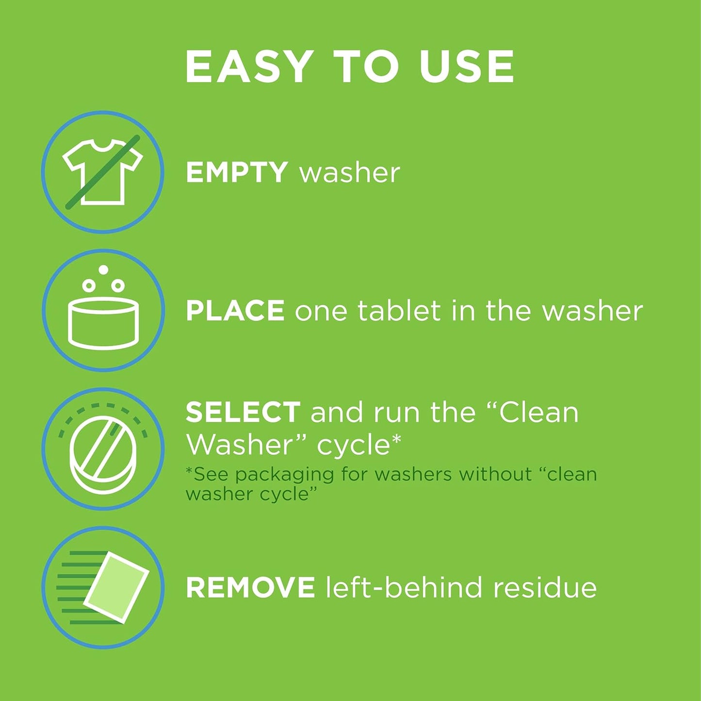 Affresh Washing Machine Cleaner, Cleans Front Load and Top Load Washers, Including HE, 5 Tablets