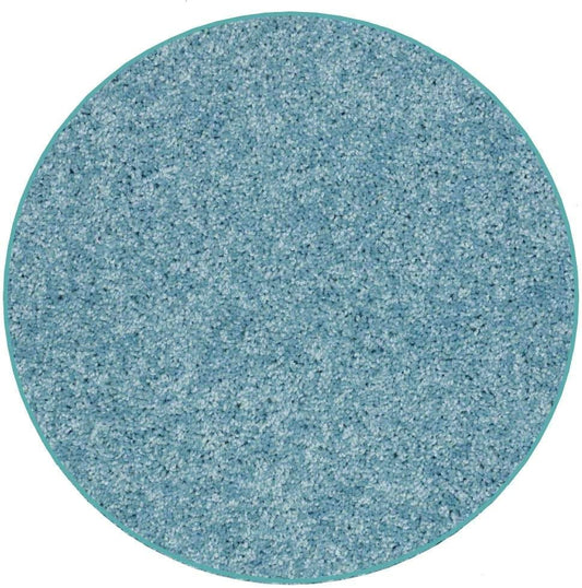 KOECKRITZ Soft and Colorful Kids Classroom Area Rugs (Passes Flammability Pill Test) Many Sizes and Bright Colors to Select from (10' Round, Surf)