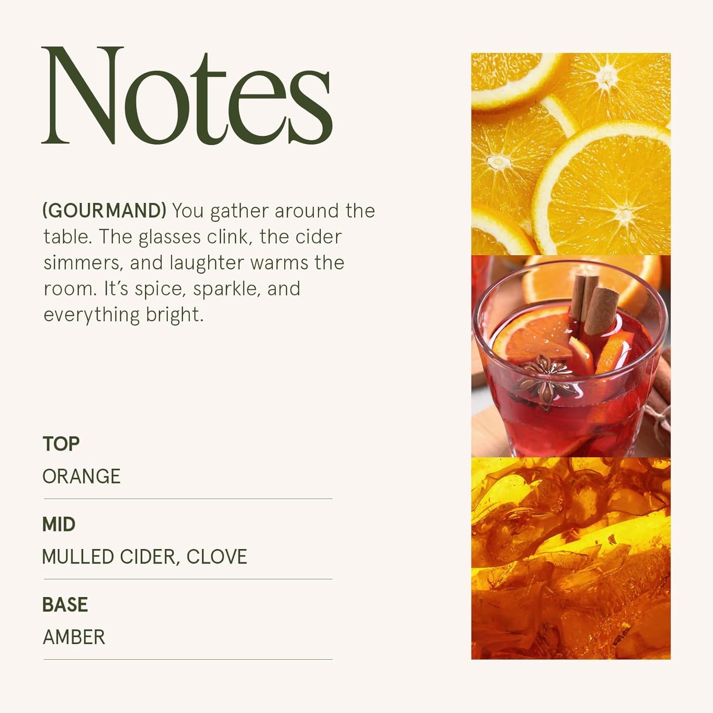 LA JOLIE MUSE Fall Candle | Sparkling Cider Mule Candle – Apple Cider, Orange & Amber | 19 oz Wooden Wick | Clean Burn & Vibrant Scent | Fun Gift for Hosts & Fall Tablescapes