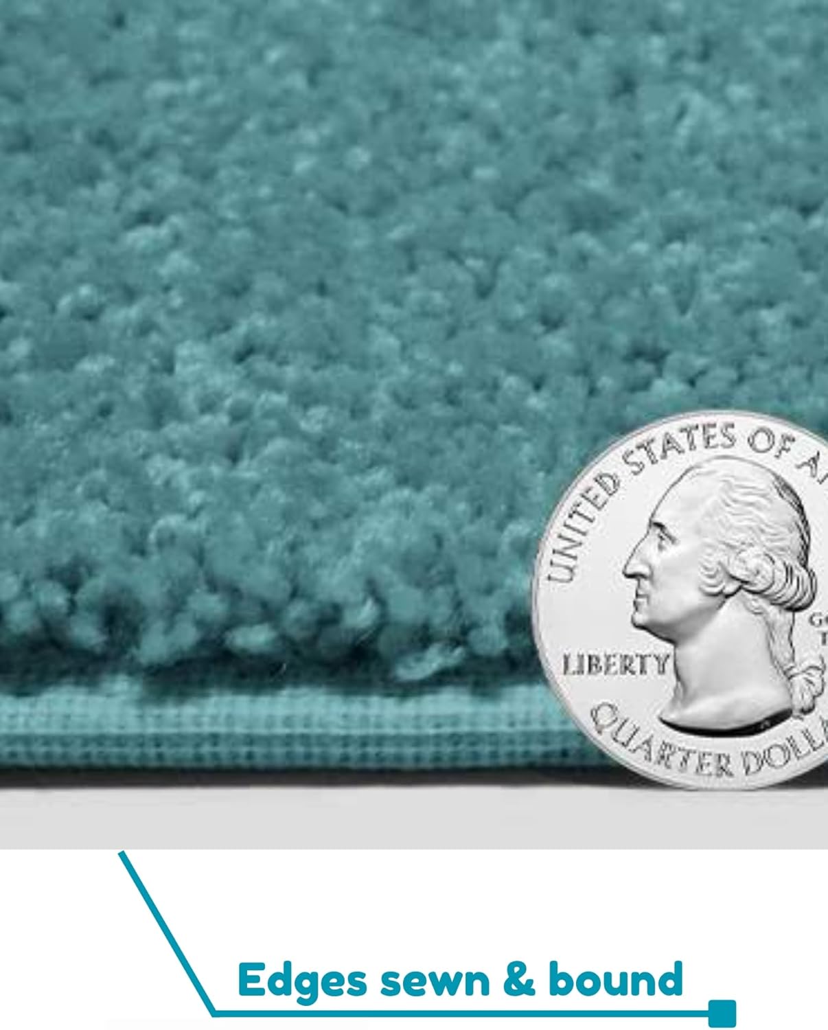 KOECKRITZ Soft and Colorful Kids Classroom Area Rugs (Passes Flammability Pill Test) Many Sizes and Bright Colors to Select from (8' x 8', Surf)