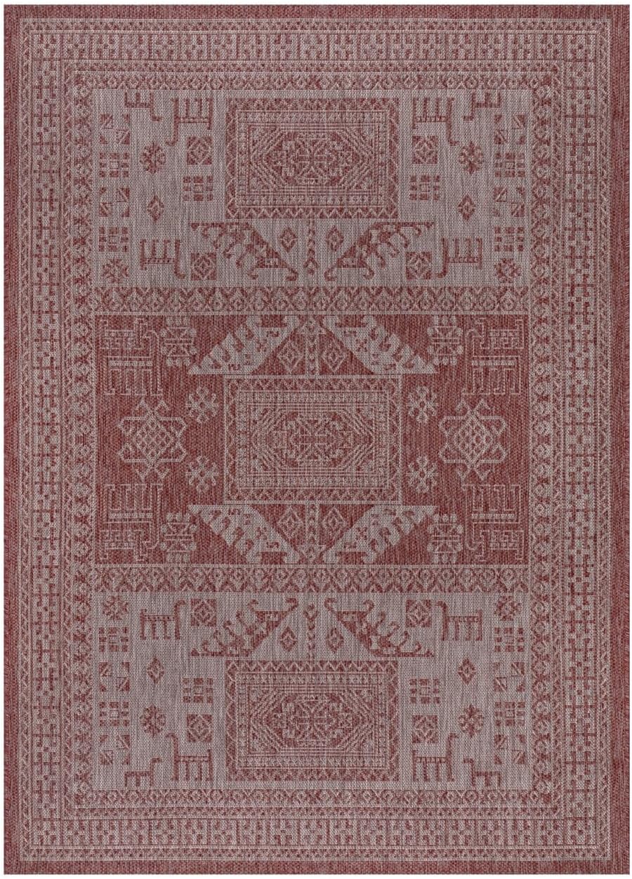 Keen Home Design Terrace Outdoor Area Rug - 10x14 Washable Indoor/Outdoor Rug for Patio, Kitchen, Balcony, Beach, Garden, Deck and Porch, Size: 10'x14'