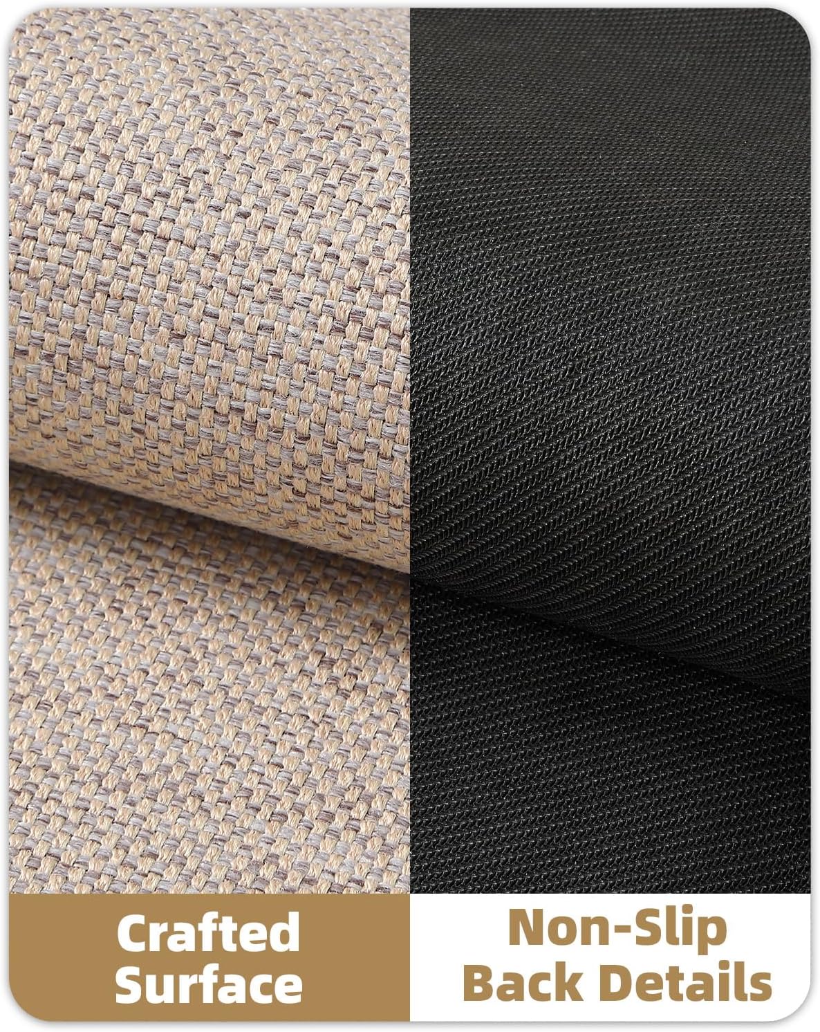 Color&Geometry Front Door Mat Indoor 36"x56", Ultra Non Slip Rubber Backed Dirt Trapper, Low Profile Thin washable, Easy Clean Entry Entryway Rug Door Mat Indoor Entrance, Khaki (Rolled-up NO Creases)