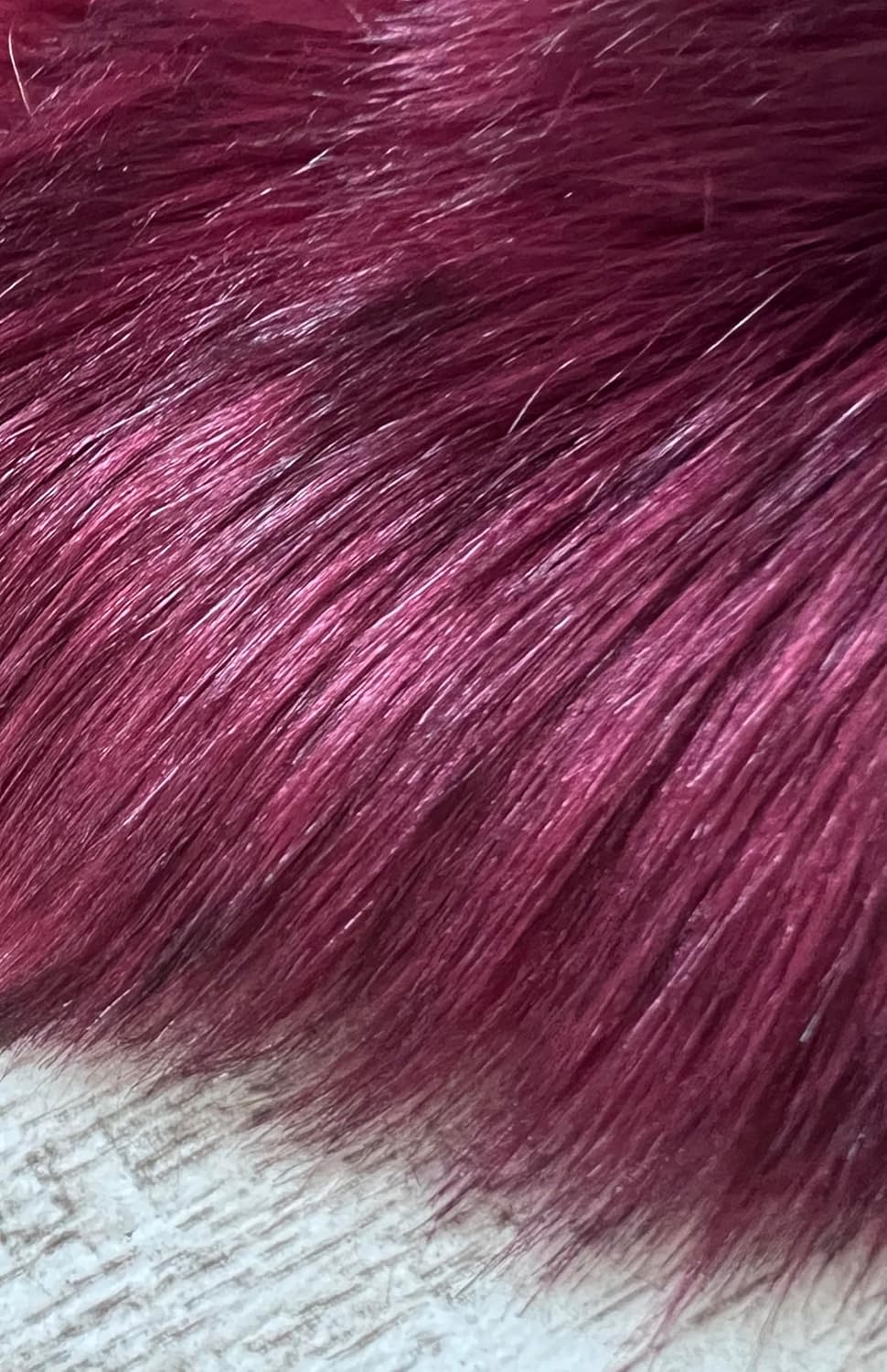 LAMBZY Faux Sheepskin Super Soft Hypoallergenic Free Shape Silky Shag Rug, Luxury Shaggy Plush Carpet for Bedrooms Living Kids Room Sofa Rugs (Burgundy, Duo Decto 12 Pelts 6'x12')