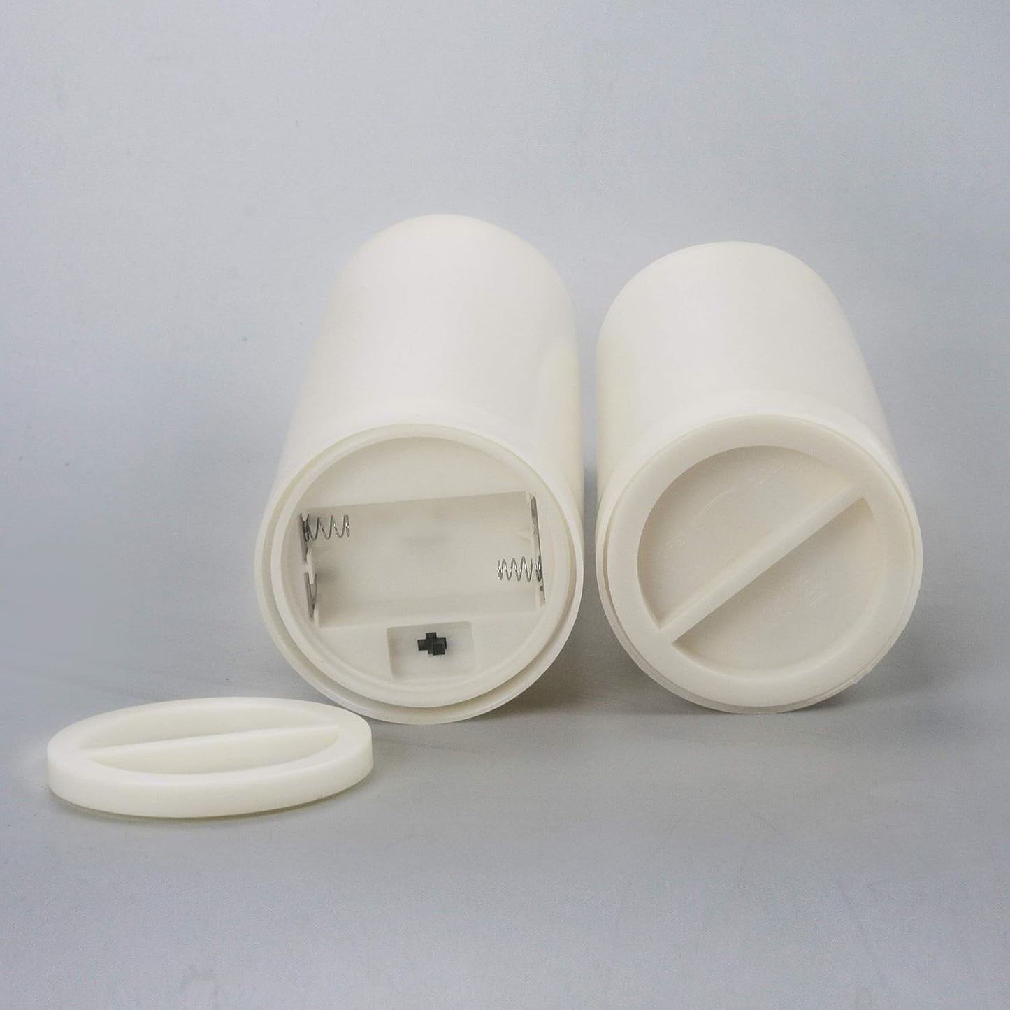 CANDLE CHOICE Waterproof Outdoor Battery Operated Flameless Candles Remote Timer Ivory Tall Plastic Fake Realistic Flickering Electric LED Pillars for Lantern Wedding Christmas Decorations 3”x7” 3PCS