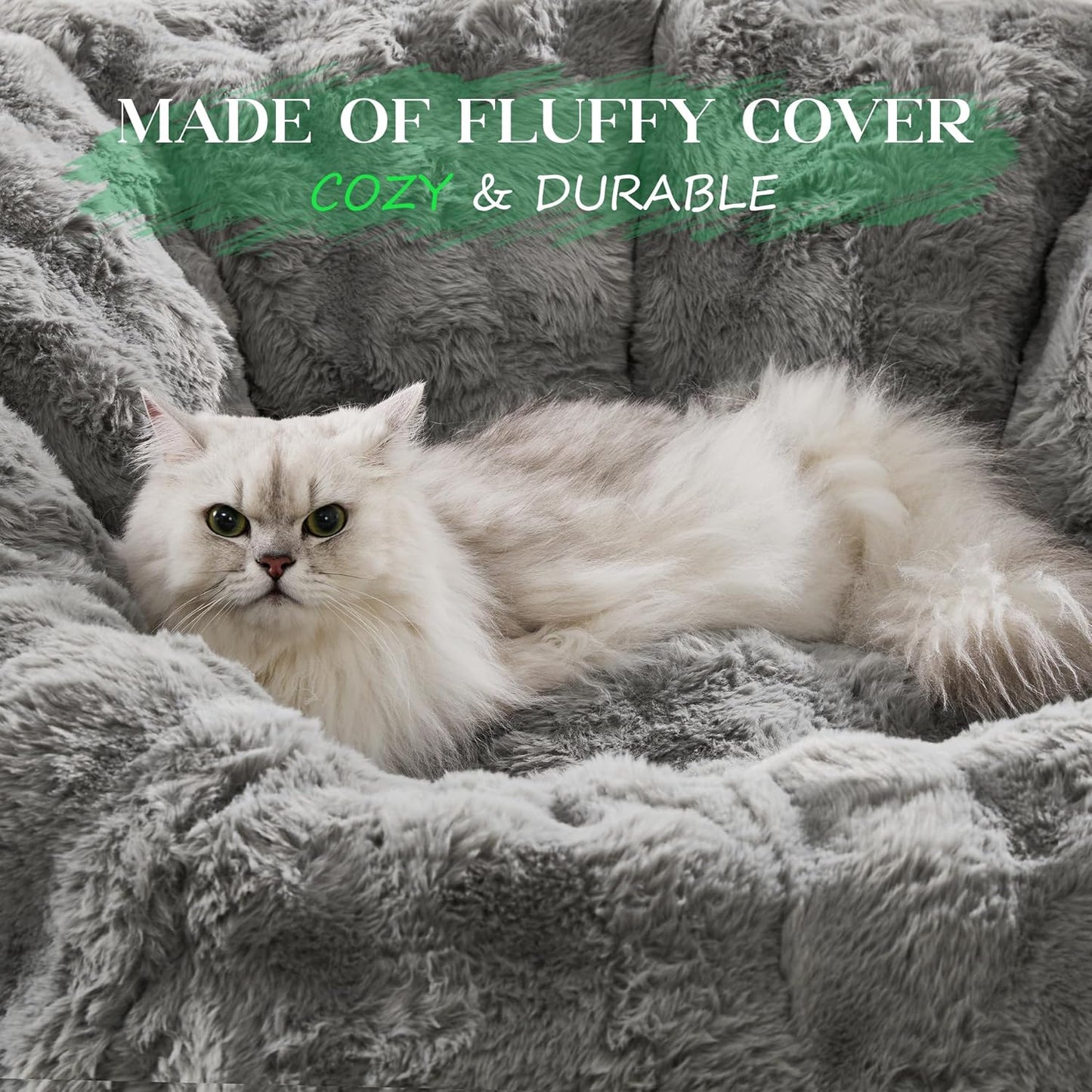 Hobestluk Bean Bag Chair Oversized Bean Bag Chair for Adults Donut-Shaped Large Bean Bag with Spacious Design for Living Room Bedroom or Reading Nook (Bubble Grey)