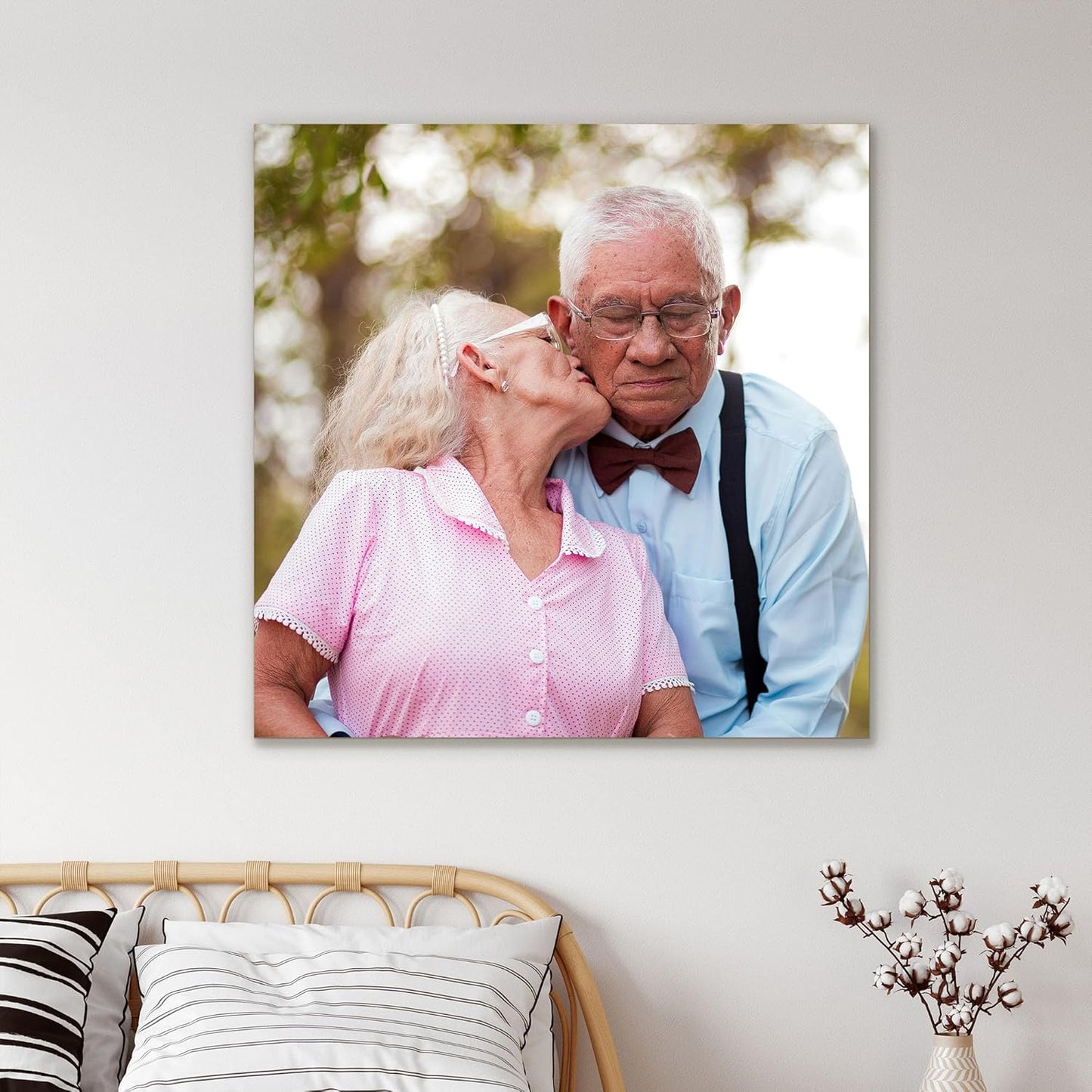 Tapuayts Personalized Custom Canvas Poster: Upload Your Image/Photo for Custom Photo-to-Poster Printing, Quality Wall Art Print (8" X 8")